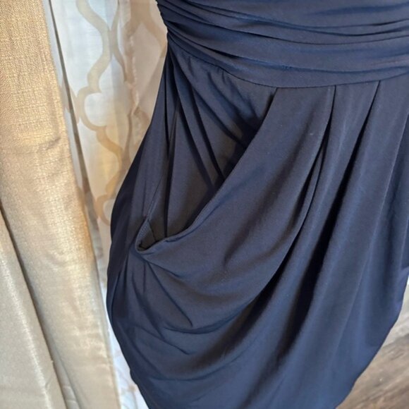 Elegant Black Dress with Embellished Straps, size L - Picture 2 of 5